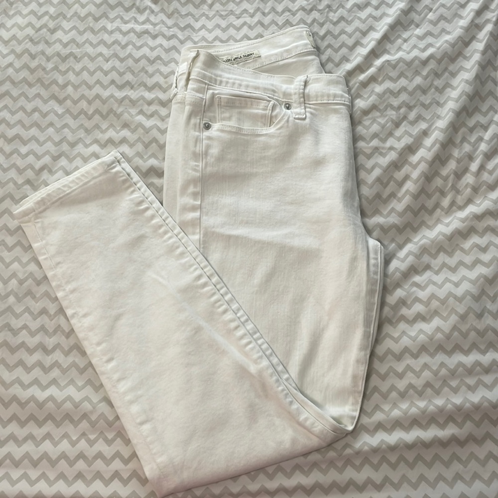 White Lucky Brooke Ankle Skinny Jeans